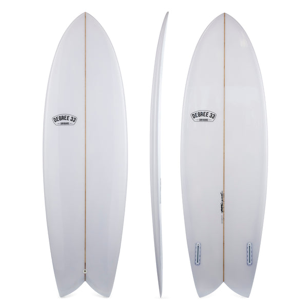 5'10 Codfather Fish Surfboard (Poly) - Degree 33 Surfboards
