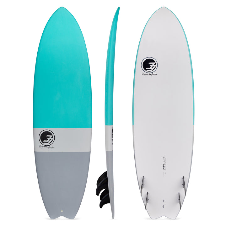 6'6" Easy Rider Surfboard Aqua Dip (Hybrid Epoxy Soft Top)