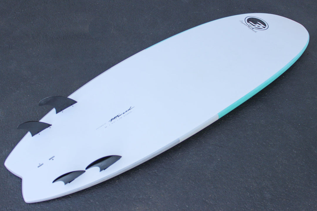 8'2" Easy Rider Surfboard Aqua Dip (Hybrid Epoxy Soft Top)