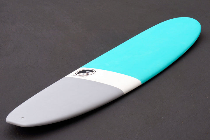 8'6" Ultimate Longboard Surfboard Aqua Dip (Hybrid Epoxy Softtop)