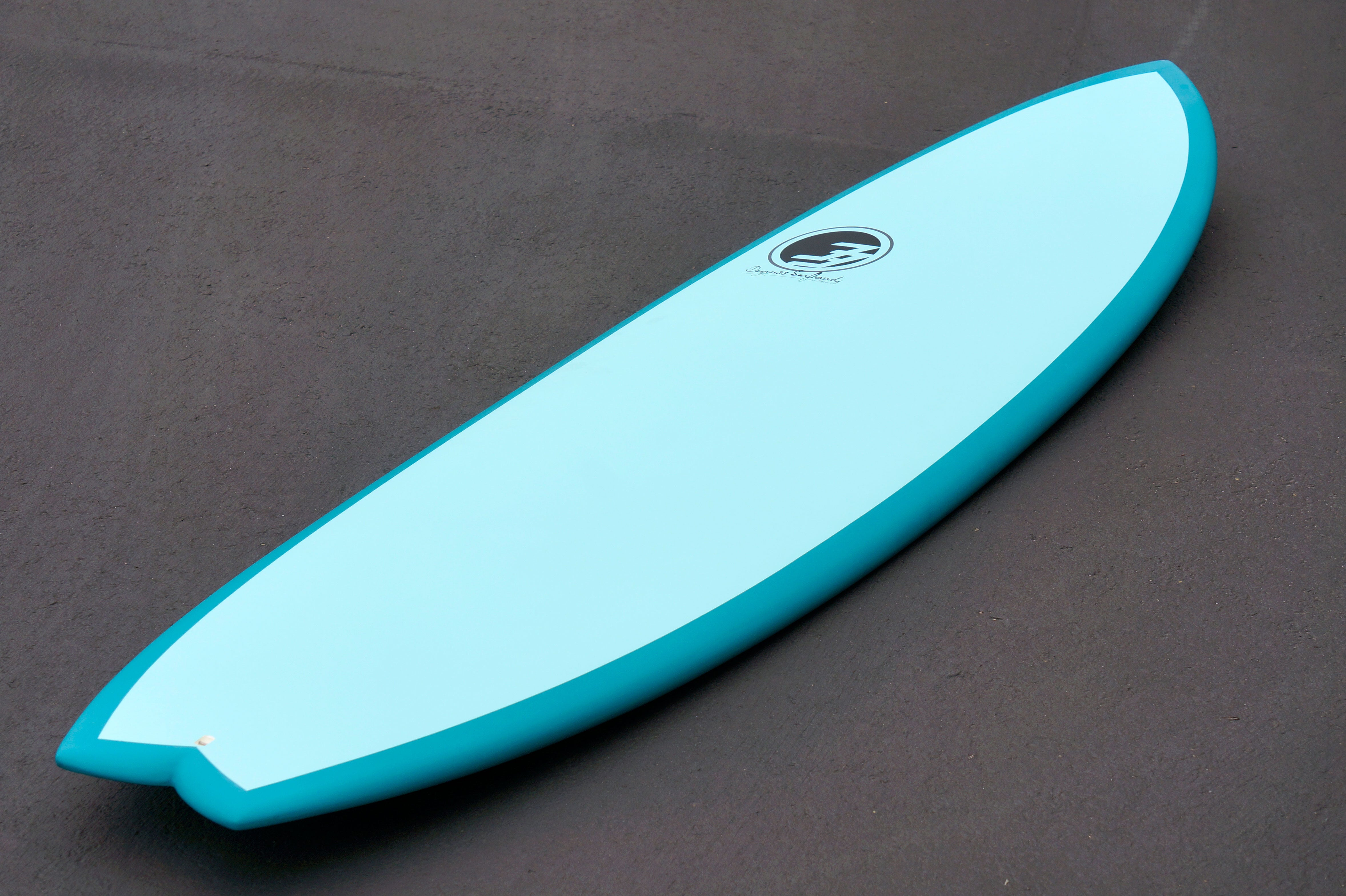 6'10 Easy Rider Surfboard Aqua Rail (Epoxy) - Degree 33 Surfboards
