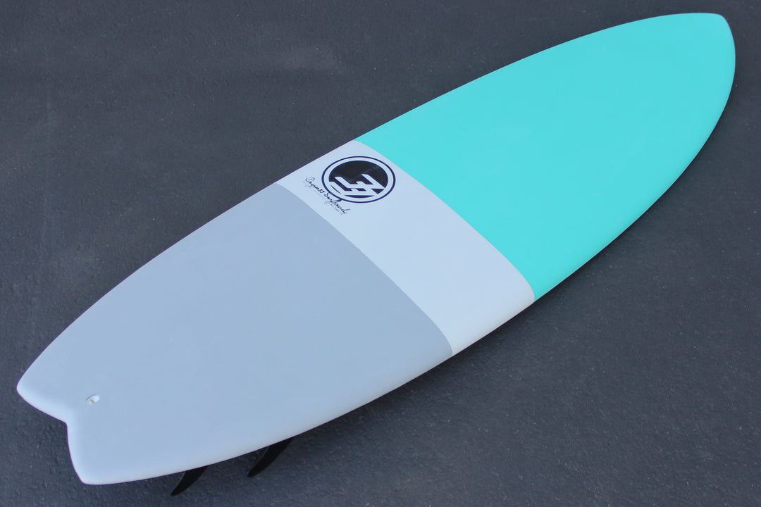 6'6" Easy Rider Surfboard Aqua Dip (Hybrid Epoxy Soft Top)