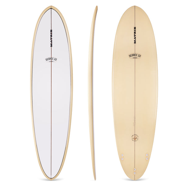 74 Matrix Midlength Surfboard Yellow Resin Tint With Gloss Polish P Degree 33 Surfboards 