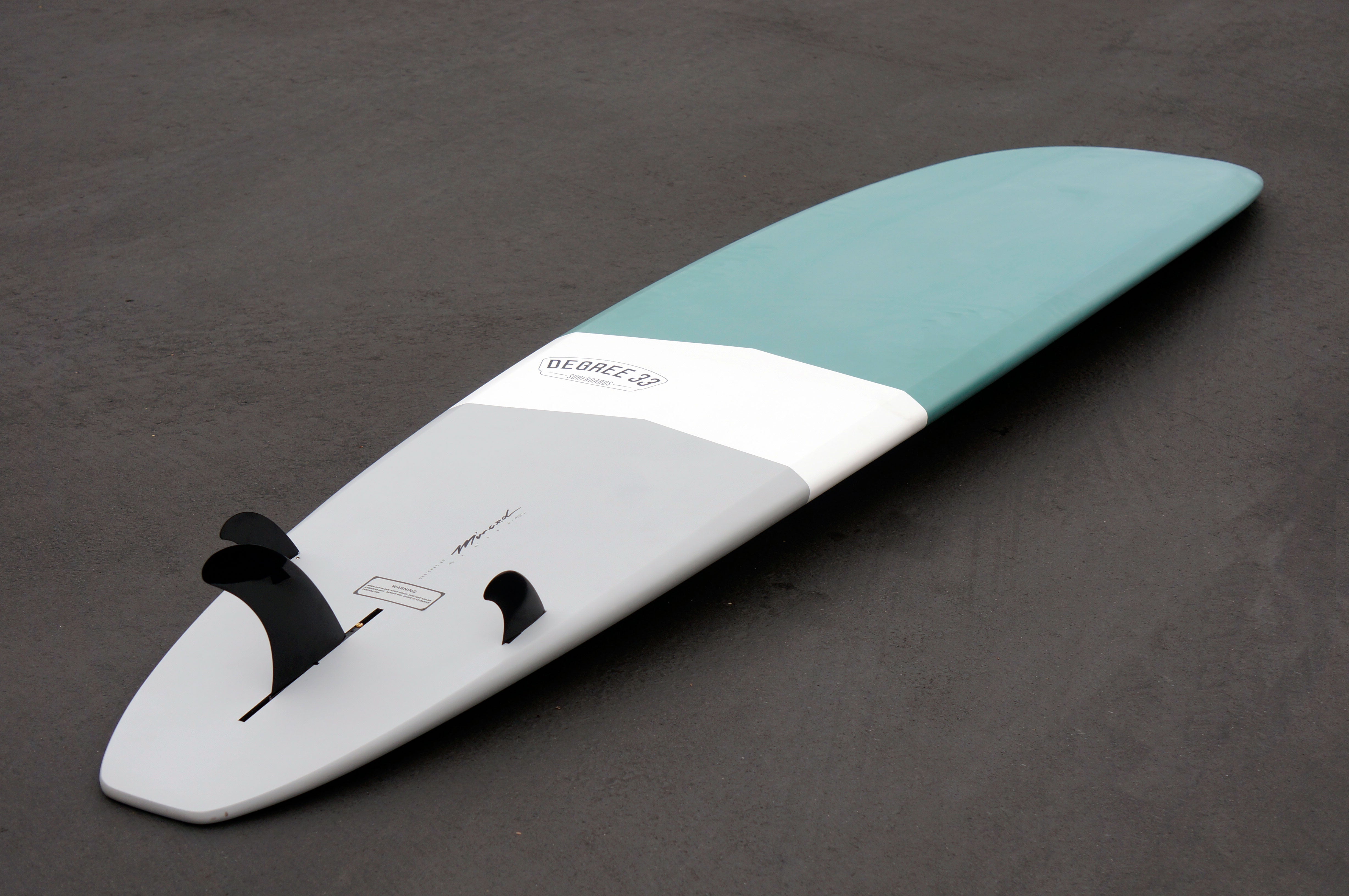 9 6 Ultimate Longboard Surfboard Teal Chevron Epoxy
