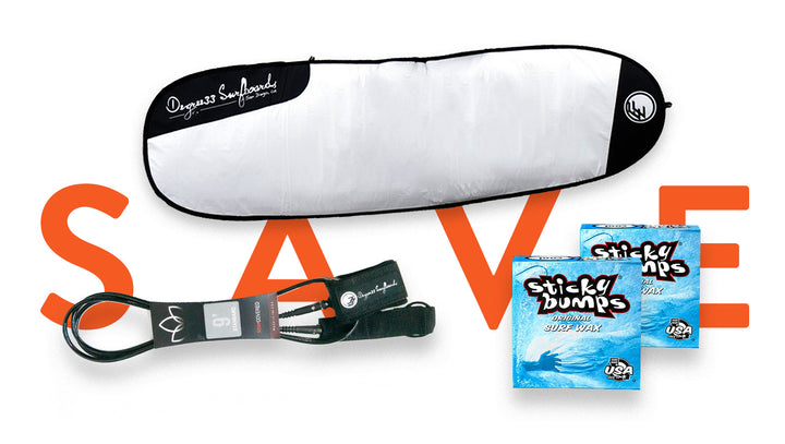 Board Bag, Leash and Wax Bundle!