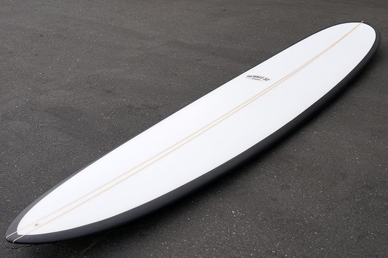 9'2" Wedge Noserider Black Rail Longboard Surfboard (Poly)