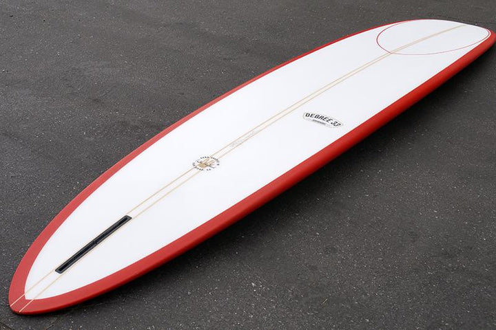 10'2" Wedge Noserider Red Rail Longboard Surfboard (Poly)